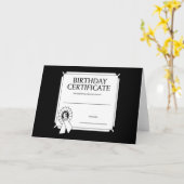 Geboortedatum Kaart (Gele Bloem)