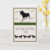 Geboortedatum Kaart voor een Taurus apr. 20 t/m 20 (Gele Bloem)