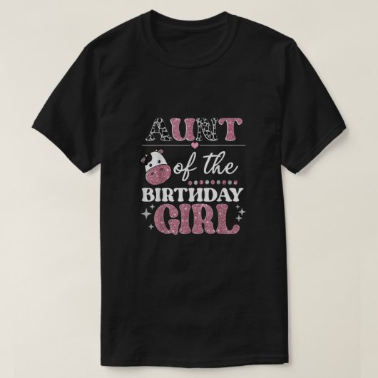 Geboortedatum Koe Boerderij Birthday Co. T-shirt (Design voorkant)