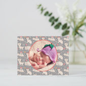 Geboortedatum: Kutkatten die watervallen spelen Ya Briefkaart (Staand voorkant)