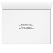 Geboortedatum: Mam Paarse Zinnia Flower (Binenzijde Horizontaal (Onderkant))