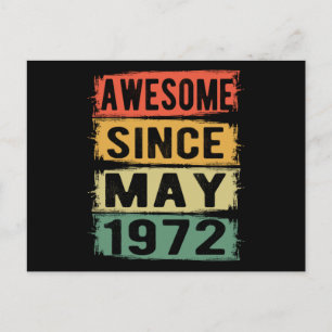 Geboortedatum mei 1972 briefkaart