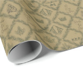 Geboortedatum Modern Wrapping Paper Cadeaupapier (Rol Hoek)