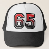 Geboortedatum nummer 65 trucker pet (Voorkant)