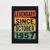 Geboortedatum: oktober 1957 kaart (Voorkant)