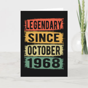 Geboortedatum: oktober 1968 kaart