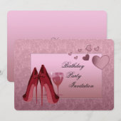 geboortedatum partijuitnodiging kaart (Voorkant / Achterkant)