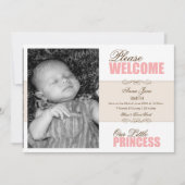 Geboortedatum - Prinses 2 Aankondiging (Voorkant)