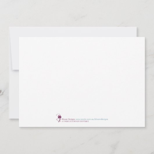 Geboortedatum - Prinses 2 Aankondiging (Achterkant)