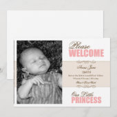 Geboortedatum - Prinses 2 Aankondiging (Voorkant / Achterkant)