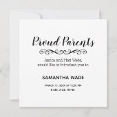 Geboortedatum: Rustic Wood One Foto (Achterkant)