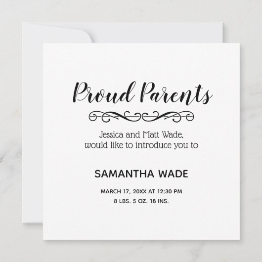 Geboortedatum: Rustic Wood One Foto (Achterkant)