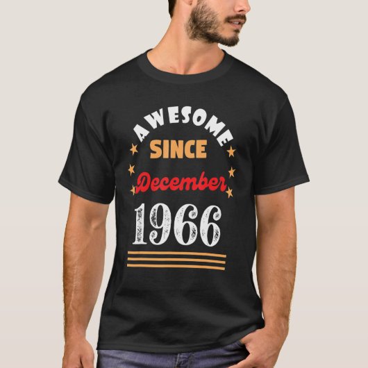 Geboortedatum: sinds 1966 Geweldige vanaf 1966 T-shirt (Voorkant)