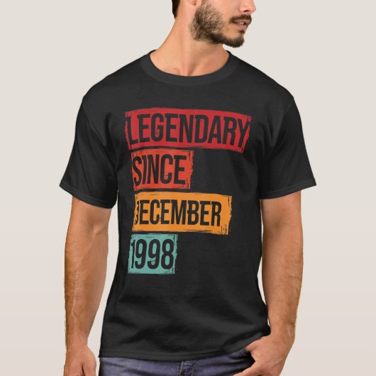 Geboortedatum: sinds december 1998 t-shirt (Voorkant)