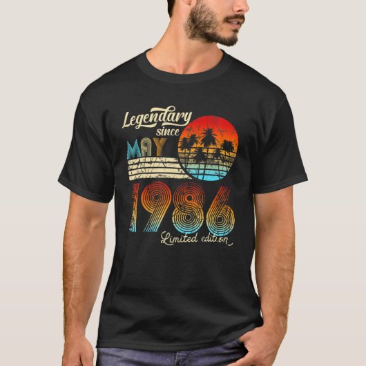Geboortedatum: sinds mei 1986 Gift T-shirt (Voorkant)