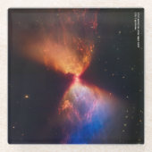 Geboortedatum: Star, James Webb Space Telescope 20 Glazen Onderzetter (Voorkant)