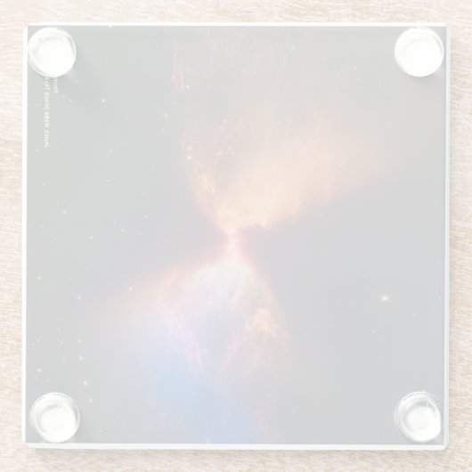 Geboortedatum: Star, James Webb Space Telescope 20 Glazen Onderzetter (Achterkant)