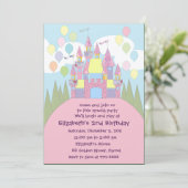 Geboortedatum uitnodiging 022: Castle (Staand voorkant)