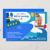 Geboortedatum: uitnodiging 027: cruiseschip (Voorkant / Achterkant)