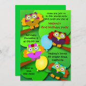 Geboortedatum uitnodiging 030G: Eigenaren (Voorkant / Achterkant)