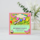 Geboortedatum: uitnodiging 057: Mijn achtertuin (Staand voorkant)