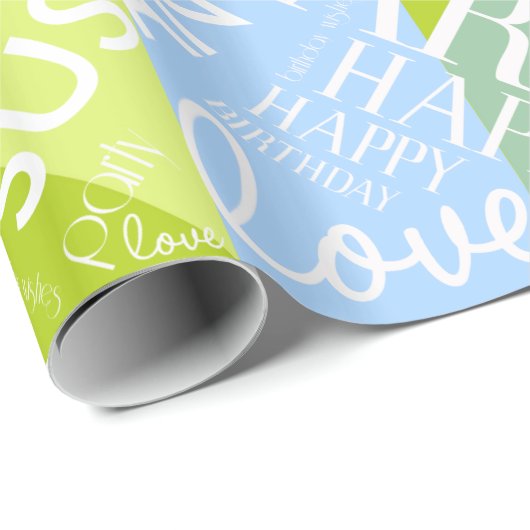 Geboortedatum Voeg de Naam Groene ID274 van de Mid Cadeaupapier (Rol Hoek)