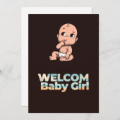 geboortefelicitatie feestdagenkaart (Voorkant / Achterkant)