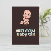 geboortefelicitatie feestdagenkaart (Staand voorkant)