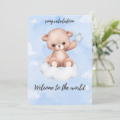 geboortefelicitatiekaarten kaart (Staand voorkant)