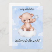 geboortefelicitatiekaarten kaart (Voorkant / Achterkant)