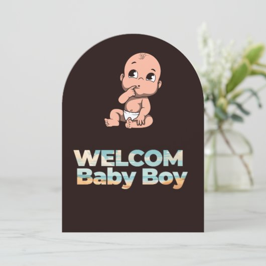 geboortefelicitatiekaarten kaart (Staand voorkant)