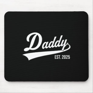 Geboortegeschenk Co. Grappig 1e keer papa est 2025 Muismat