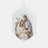 Geboorteglas Ornament (Voorkant links)