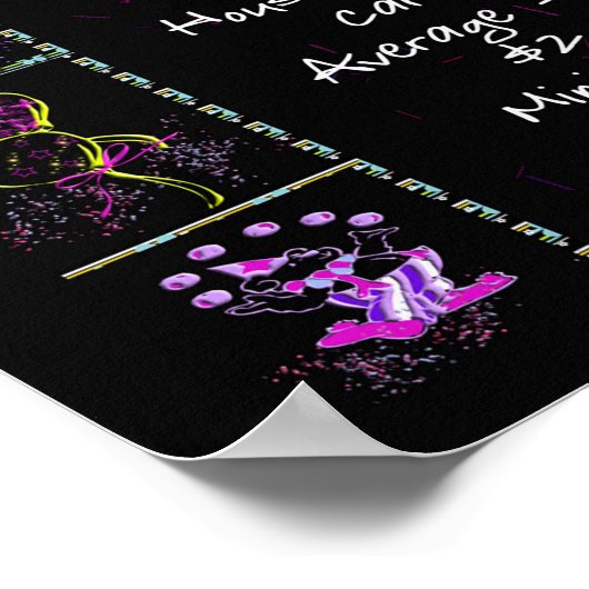 Geboortejaar 1942: Trivia op zwart Poster (Hoek)