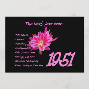 Geboortejaar 1951: Birth Year Hit Zems Birthday Pa Kaart