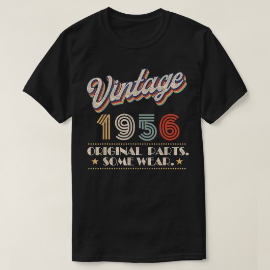  geboortejaar 1956 t-shirt (Design voorkant)