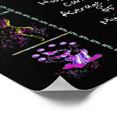 Geboortejaar 1956: Trivia op zwart Poster (Hoek)