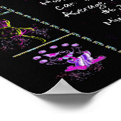 Geboortejaar 1960: Trivia op zwart Poster (Hoek)