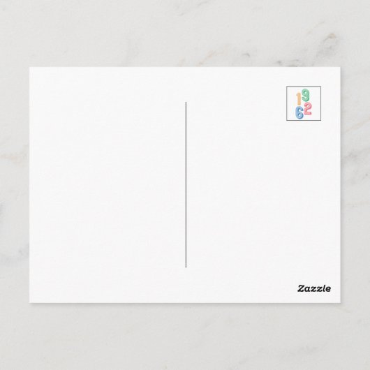 Geboortejaar - 1962 - 60ste verjaardag briefkaart (Achterkant)