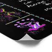 Geboortejaar 1962: Trivia op zwart Poster (Hoek)