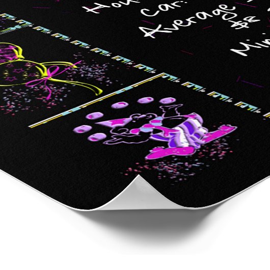 Geboortejaar 1966: Trivia op zwart Poster (Hoek)