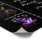 Geboortejaar 1967: Trivia op zwart Poster (Hoek)