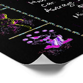 Geboortejaar 1970: Trivia op zwart Poster (Hoek)