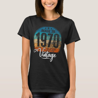  geboortejaar 1970 verjaardag van de geboorte t-shirt