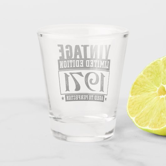 Geboortejaar 1971 - Geavanceerd Shot Glas (Achterkant)