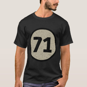 Geboortejaar 1971: Retro Science Nerd Geek Milesto T-shirt