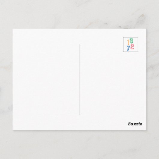 Geboortejaar - 1972 - 50e verjaardag briefkaart (Achterkant)