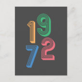 Geboortejaar - 1972 - 50e verjaardag briefkaart (Voorkant)