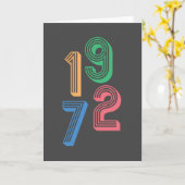 Geboortejaar - 1972 - 50ste verjaardag kaart (Gele Bloem)