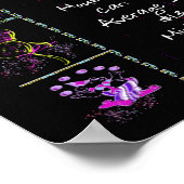 Geboortejaar 1973: Trivia op zwart Poster (Hoek)